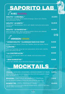 Menu Dei Sapori - Mocktails et saporito lab