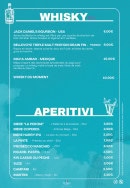 Menu Dei Sapori - Les whiskys et apéritifs