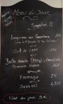 Menu Le Bistrot - Un exemple de menu du jour