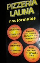 Menu Pizza Launa - Les formules 