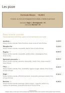 Menu Trattoria Del Gusto - Les pizzas base tomate