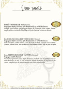 Menu La Fontaine Dei Sapori - Les vins rosés