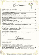 Menu La Fontaine Dei Sapori - Gin tonic(4cl) et rhum(4cl)