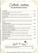 Menu La Fontaine Dei Sapori - Les cocktails créations