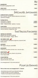 Menu Thai trucks - Les spécialités