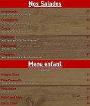 Menu Le Bayou - Les salades et menu enfant