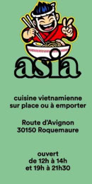 Menu Asia Roquemaure - Carte et menu Asia Roquemaure  Roquemaure