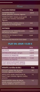 Menu River Snack - Menus et plats du jour