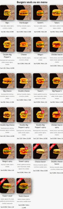 Menu Signature - Burgers seul ou en menu