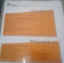 Menu Le Rive Gauche - viandes, poissons