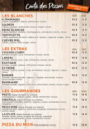 Menu Chez steph - Les blanches, extras et gourmandes,...