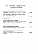 Menu L'Oustau Camarguais - La sélection végétarienne