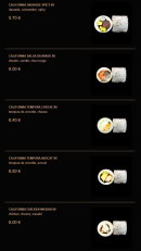 Menu La Fabrique à Sushi - California page  3