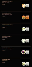 Menu La Fabrique à Sushi - California page 2