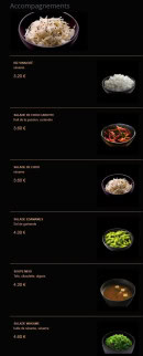 Menu La Fabrique à Sushi - Les accompagnements
