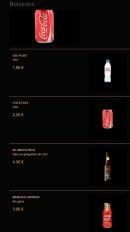 Menu La Fabrique à Sushi - Les boissons