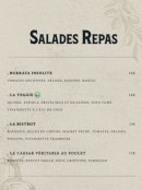 Carte et menu de Le Bistrot des Pêcheurs à Aigues Mortes — Les salades repas