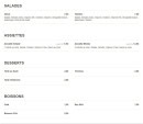 Menu Tacos tasty's - Les salades, assiettes et desserts,...