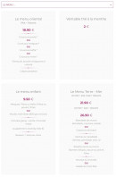 Menu Délice du Sud - Les menus