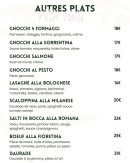 Menu Mona - Les autres plats