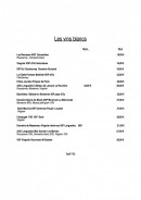 Menu Le Patio By Lou Caléou - les vins blancs