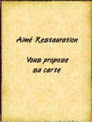 Menu Aime Restauration - Carte et menu Aime Restauration Quissac