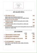 Menu Du Nord au Sud - Les salades repas et les planches 