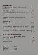 Carte et menu de Le clos des Gourmandises à Vezenobres — Un exemple de menu du soir