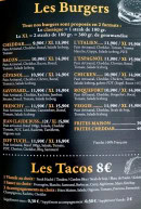 Carte et menu de Pizza Factory à Aramon — Les burgers et tacos