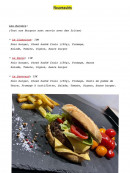 Menu Café des Sports - Les burgers