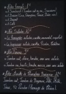 Menu Le café du Midi - Les formules, salades, paninis et assiettes de charcuterie