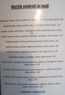 Carte et menu de La pizzéria du Mont Bouquet à Fontareches — Les pizzas