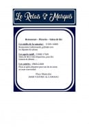 Carte et menu de Le Relais du Marquis à Vestric et Candiac — Les suggestions