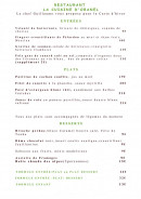 Carte et menu de Hôtel O'Banel à Gallargues le Montueux — les entrées et plats, desserts