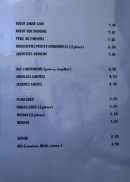 Carte et menu de L'outreterre à Gallargues le Montueux — Les plats à la carte suite