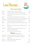 Carte et menu de La Storia importante à Gallargues le Montueux — Les pizzas a la crème fraîche