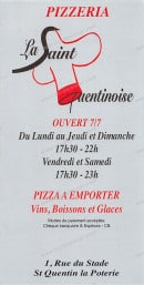 Carte et menu la saint quentinoise Saint quentin