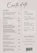 Menu Loggia - La carte