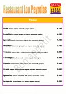 Carte et menu de Café des Sports à Saint Julien de Peyrolas — Pizzas