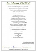 Menu le cours - menu 20.90€