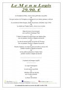 Menu le cours - menu 29.90€