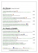 Menu le cours - les poissons et viandes