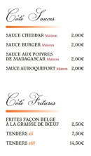 Menu Roukinou - Les sauces et fritures