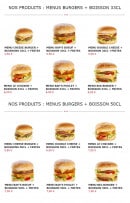Menu Tacos Avenue - Les menus burgers