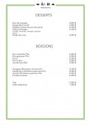 Menu Ăn Đi - Desserts et boissons