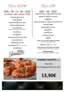 Menu Brasserie gramont - Le menu à 16.5 €, à 25 €,....