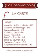 Menu Casa Matabio - Les tapas