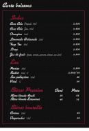 Menu Chez Joseph - Les sodas, bières, ...