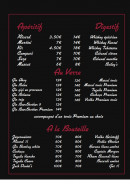 Menu Chez Joseph - Les apéritifs, digestif, ....