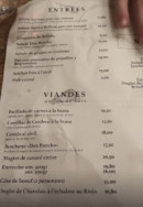 Menu Don Pancho - Entrées et viandes